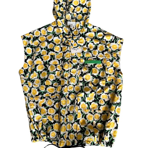 DVF For Target Women’s Poppy Hooded Nylon Packable Medium Vest BNWT - Picture 3 of 15